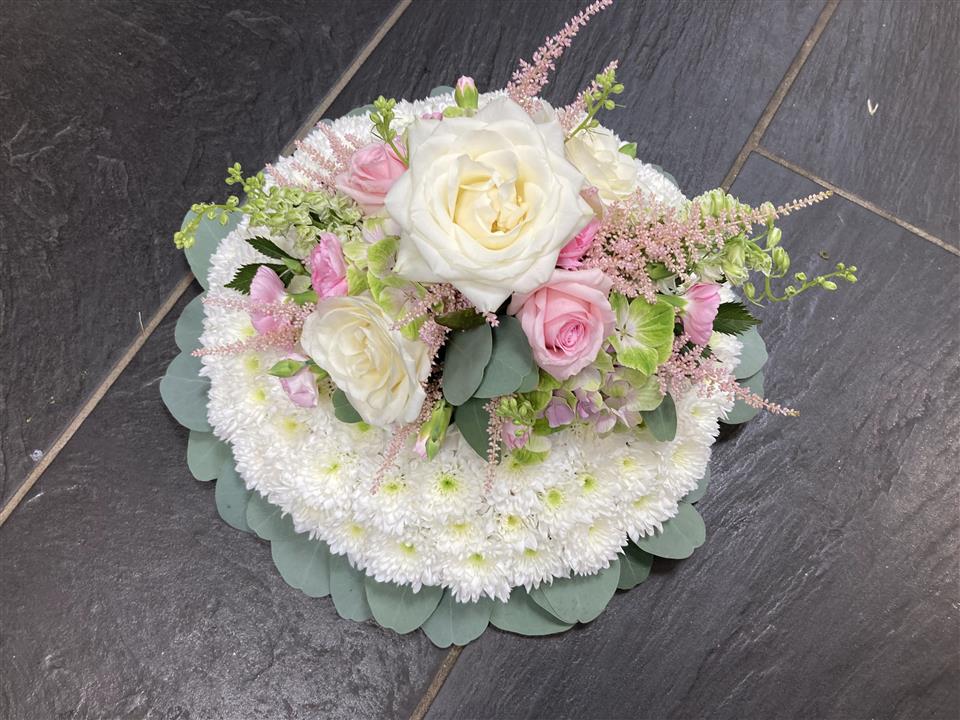 Floral posy child's funeral Tribute Hayle
